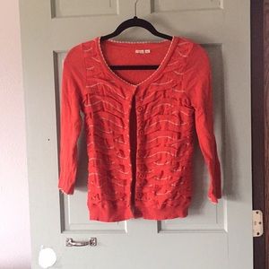 Anthropologie scalloped cardigan